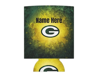 Custom Name, Green Bay, Football Packers - Can Cooler