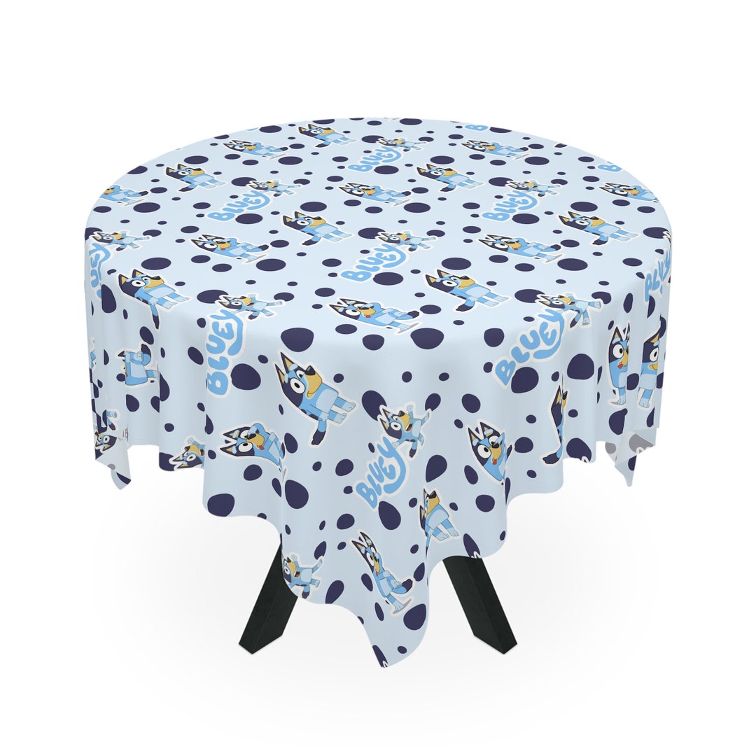 Bluey Birthday Table Cover, Bluey Tablecloth Etsy