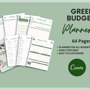 Editable Digital Budget Planner - Printable Finance Tracker for Personal Budgeting