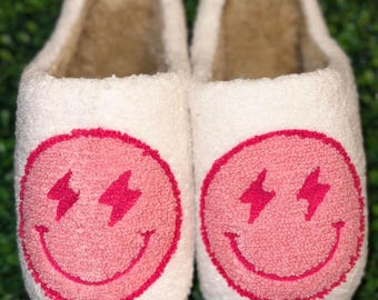 Pink Lightning Slippers