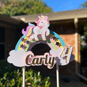 One Unicorn Cake topper