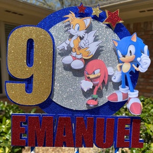 Sonic Cake Topper