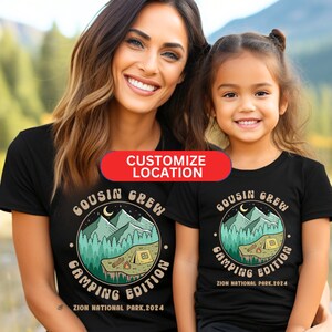 Camisa de camping personalizada Cousin Crew,Camisa para niños Cousin Crew,Camiseta de camping para niños,Camisas de camping para niños Cousin,Camisas a juego para la familia de camping