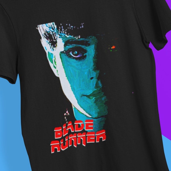 T-shirt Blade Runner - Design Rachel, Coton 100%, Noir, Taille Régulière, Neuf Sans étiquettes