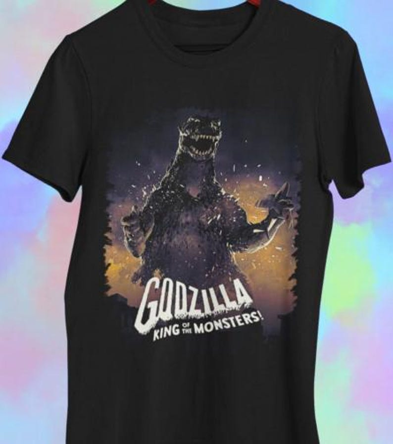 Godzilla Block Lettering Godzilla - Etsy