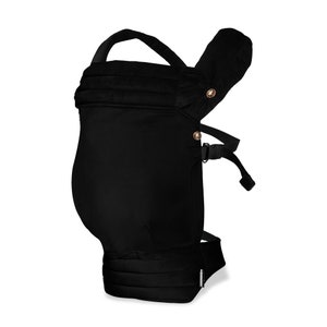 4-in-1 Convertible Baby Carrier, Adjustable, Ergonomic Babywearing, Very Soft Baby Carrier for Newborn to Toddler, Black
