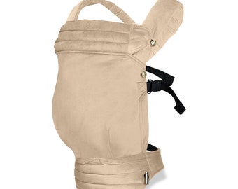 Marsupio porta-bebè in velluto: ergonomico, da neonato a bambino (7-45 libbre), regolabile e morbido