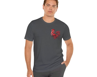 Grafisch T-shirt Red Rooster Heart: T-shirt met brutale humor