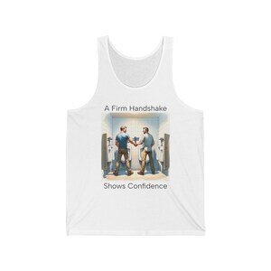 A Firm Handshake Cotton Tank Top