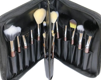 Make up brushes with case