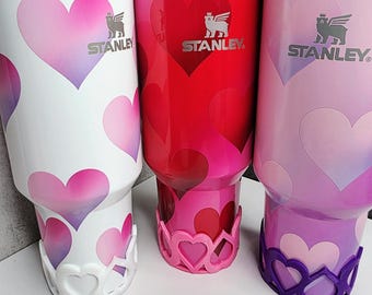 Valentines Hearts Cutout Tumbler Boot for Stanley 20oz, 30oz, 40oz | Valentine's Day Gift & Decor