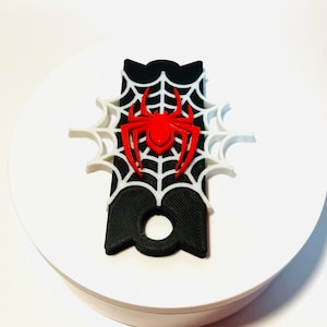 3D Printed Spider Web Stanley Lid Topper with Spider – Halloween Accessory for 30oz & 40oz Tumblers, Spooky Cup Decor | Tumbler Charms