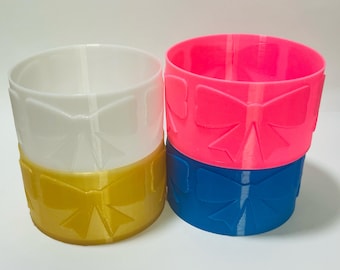 LoveShack Fancy Inspired Bow Boot for Stanley Tumblers – 3D Printed Cup Sleeve 20oz, 30oz, 40oz | Cute, Chic & Protective Tumbler Accessory