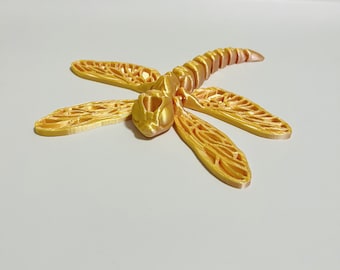 Dragonfly Straw Topper for Stanley Tumbler | 3D Printed Flexible Wings & Tail | Nature-Inspired Tumbler Accessory | Tumbler Charm