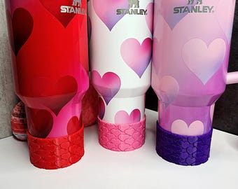 Valentines Curvy Hearts Tumbler Boot for Stanley 20oz, 30oz, 40oz | Valentine's Day Gift & Decor