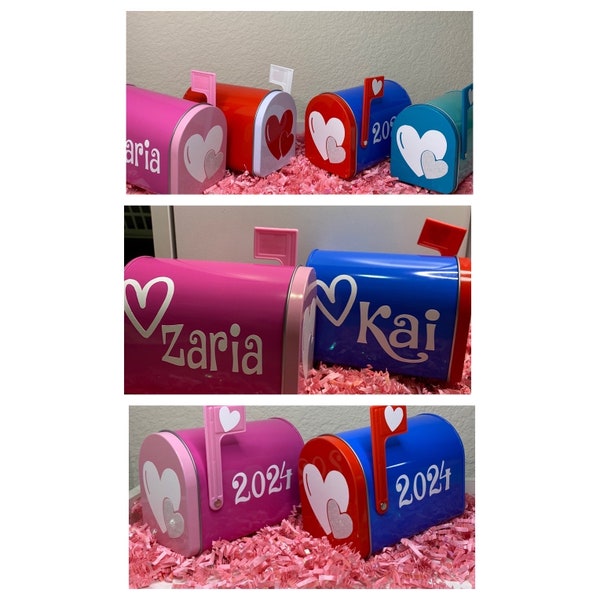 Personalized Valentine's Mailbox for Kids | Kids Mailbox | Galentine's Gift | Valentine Exchange | Valentine Gift Holder | Kids Valentine