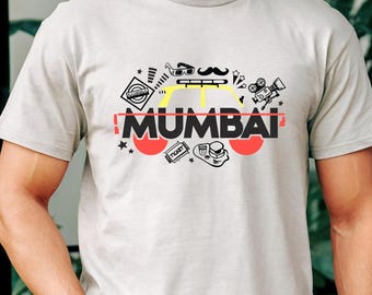 Camiseta gráfica Aamchi Mumbai / Camiseta Mumbai, camiseta india, moda del sur de Asia, Bollywood, ropa con temática india, idea de regalo india