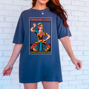 Dancing Diva Graphic T-shirt, Cotton Dance Tee, Studio Outfit