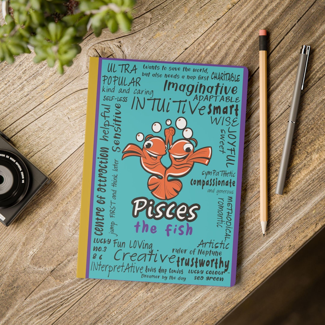Pisces Writing Pisces Softcover Journal | Zodiac Diary for Dreamers, Creative Writing ...