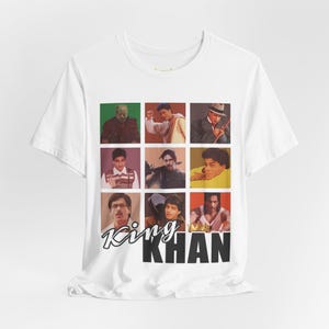 King Khan uniseks grafisch T-shirt | SRK-shirts | Shahrukh Khan | Bollywood-mode | Bollywood-cadeaus