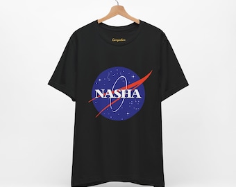 Nasha Graphic T-shirt | Nasa tshirt | Desi fashion | Crewneck | Cotton tees
