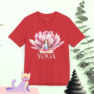 Mindful Vibes Grafik-T-Shirt | Yoga Bekleidung | Yoga Kleidung | Meditations-T-Shirt | Currykatur