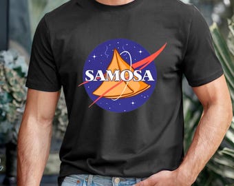 Samosa Graphic Tee, Desi cotton t-shirt, casual unisex Indian streetwear