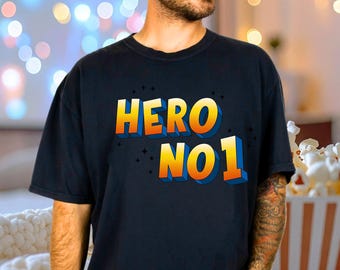 T-shirt Bollywood, T-shirt graphique Hero No 1, T-shirt en coton Movie