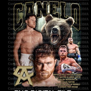 CANELO Fight Bear Png Digital File PNG
