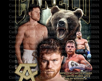 CANELO Fight Bear Png Digital File PNG