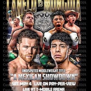 Canelo vs Munguia PNG Digital file Png