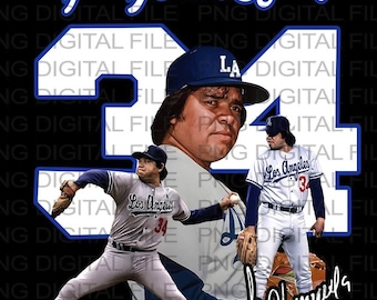 Fernando Valenzuela< Fernandomania Forever  Png Digital File PNG