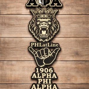 Custom Greek Legacy Wall Sign | Fraternity & Sorority Wooden Wall Art | Divine Nine Greek Decor | Personalized Founders Year Sign