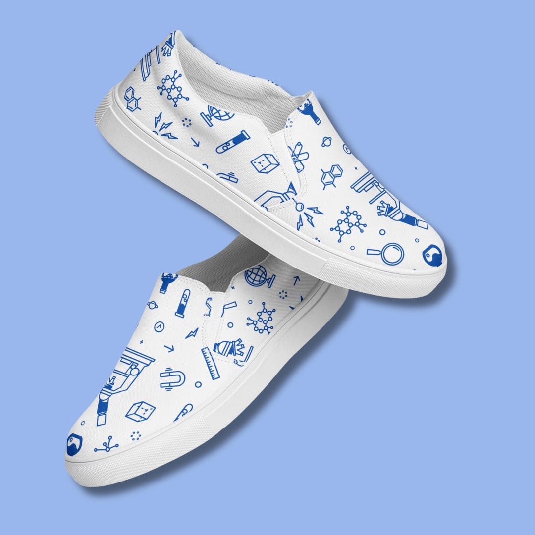 Lab Tech Gift Canvas Shoes Pathologist Gift Microbiologist Slip on ...