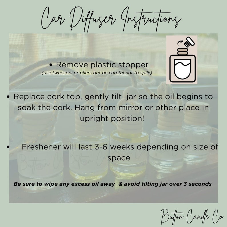 Car Air Freshener Diffuser, Cute Scented Hanging Decor immagine 5