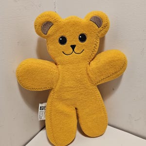 Plush - Teddy bear - Plush 1999-2000 - Yellow bear Unicef Ikea - (J-0053)