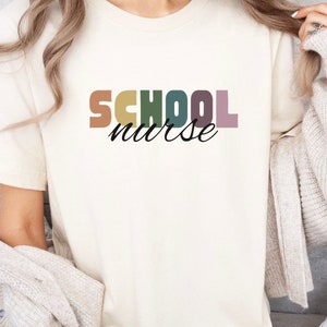 School Nurse Short Sleeve Tee, Nurse Shirt, School Nurse Gift Idea, School Nurse Tshirt, Nurse Gear