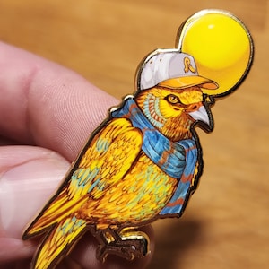 Pretty Lights YELLOW BIRD Hat Pin & Stickers Bundle [PL Hat Pin] image 1