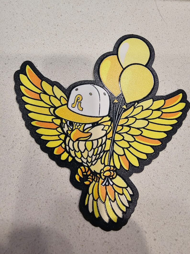 Pretty Lights YELLOW BIRD Hat Pin & Stickers Bundle [PL Hat Pin] image 8