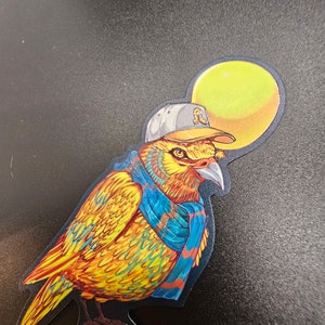 Pretty Lights YELLOW BIRD Hat Pin & Stickers Bundle [PL Hat Pin] image 5