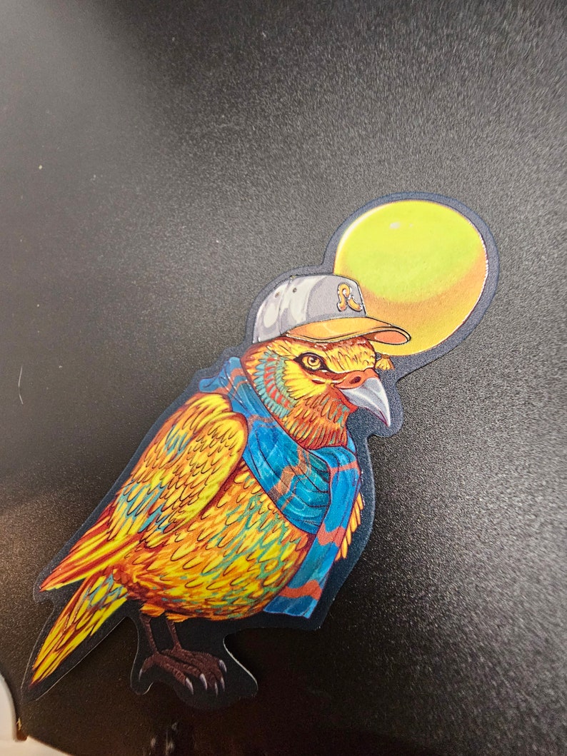 Pretty Lights YELLOW BIRD Hat Pin & Stickers Bundle [PL Hat Pin] image 5