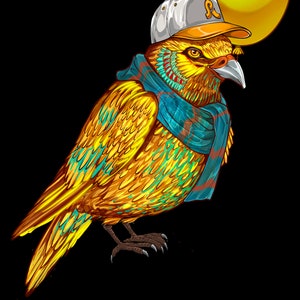 Pretty Lights YELLOW BIRD Hat Pin & Stickers Bundle [PL Hat Pin] image 3