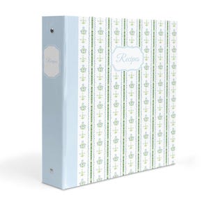 Grandmillennial Recipe Binder – Personalized Family Recipe Book for Handwritten Recipes – Floral Cookbook Gift for Bridal Showers or Moms