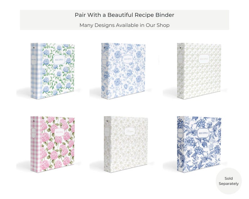 Protectores para tarjetas de recetas / Fundas transparentes de 4x6 para carpetas estándar de 3 anillas / Las hojas protegen las recetas familiares y los recuerdos. imagen 5