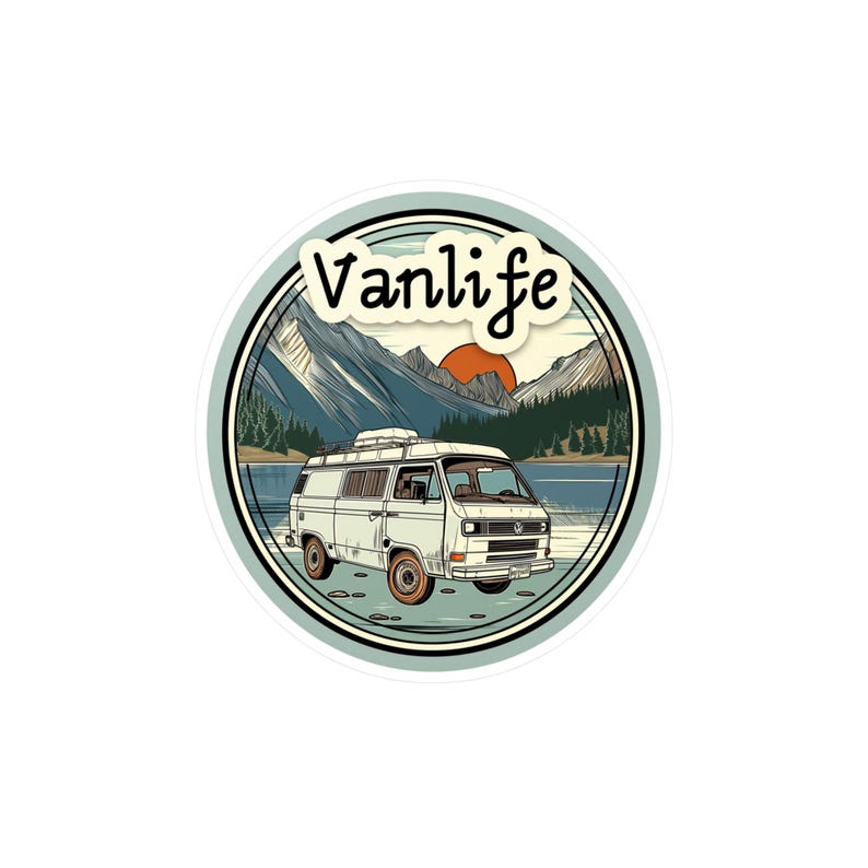 Nature-inspired Van Life Sticker - Serene Adventure Decal - Etsy