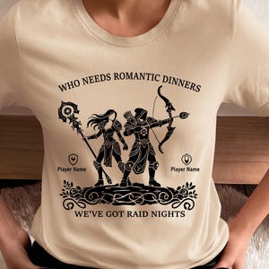 Warcraft We Got Raid Nights Paar Shirt Personalisieren World of Warcraft Valentines Gamer Paare Geschenk Wow Jahrestag Geburtstag für Ihn Sie