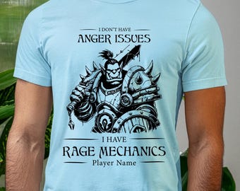Koszulka Horde Orc z World of Warcraft Koszulka WoW Warrior dla graczy Koszulka Warcraft dla niego Koszulki graficzne z sarkastycznym graczem Koszulki gamingowe Warcraft