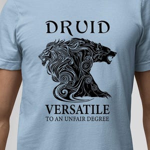 World of Warcraft Druid Shirt, WoW Druid Class Shirt, Perfect Gift for WoW Gamers, Warcraft Gamer Shirt for Druid Players Horde Alliance