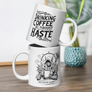 Personalize Warcraft Coffee Mug, Large WoW Gamer Mug, Warcraft Gaming Cup, Custom WoW Gift for Gamers, World of Warcraft Video Game Mug