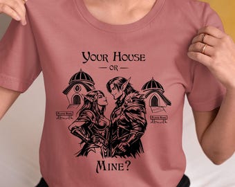 Warcraft Player Housing Couple Shirt Cozy Gaming Tshirt Personalize World of Warcraft Anniversary Valentines Birthday Gift for Him Her Tee